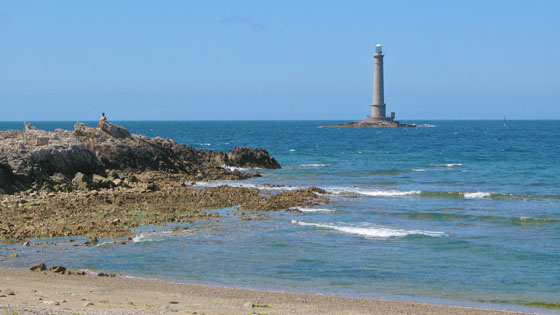 Goury lighthouse at Cap de La Hague 
 built in 1837 at the northwestern tip of the Cotentin peninsula
