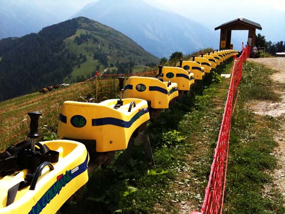Roller
coaster and hiking in the Alps, France