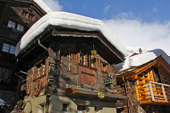 Old house downtown Zermatt
